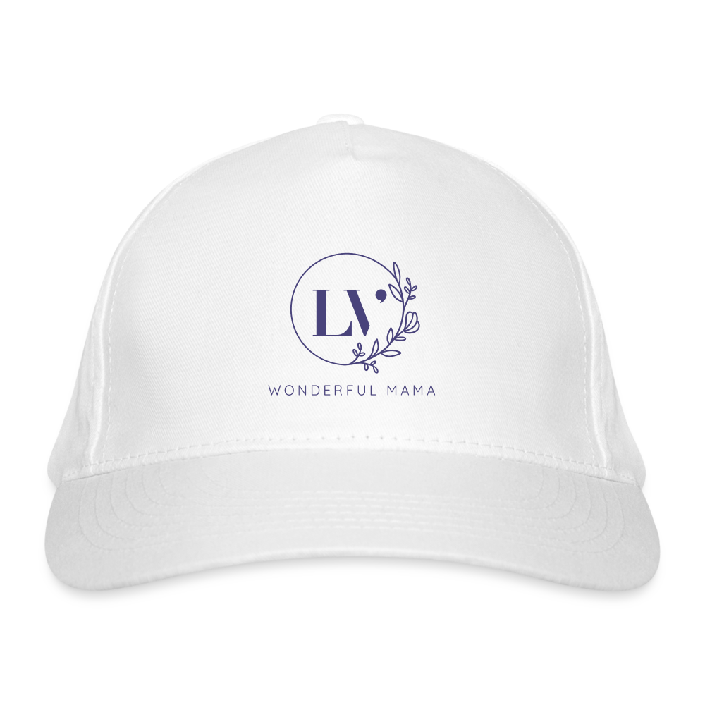 Organic Baseball Cap - white