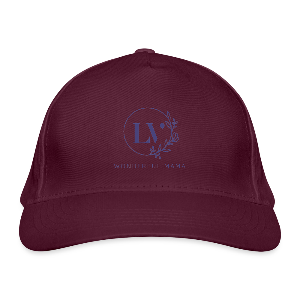 Organic Baseball Cap - burgundy