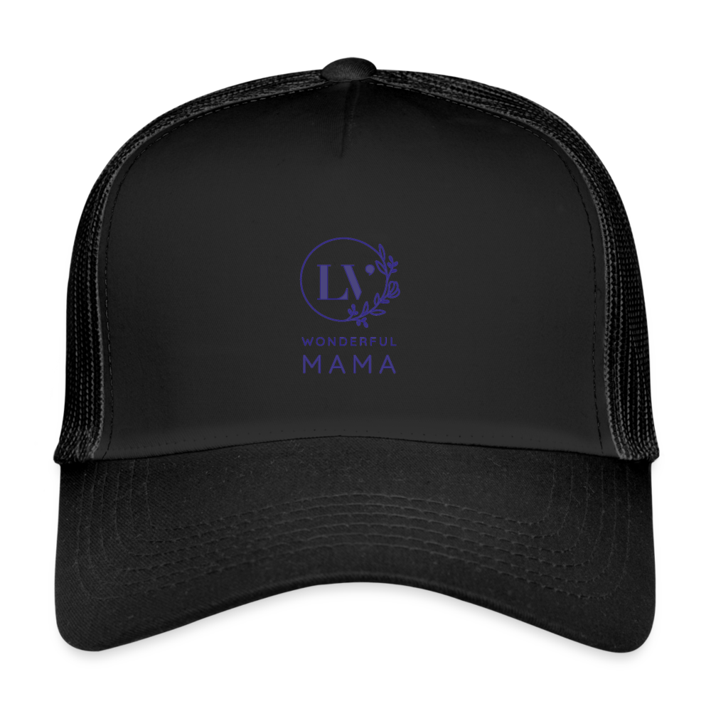 Trucker Cap Wonderful Mama - black/black