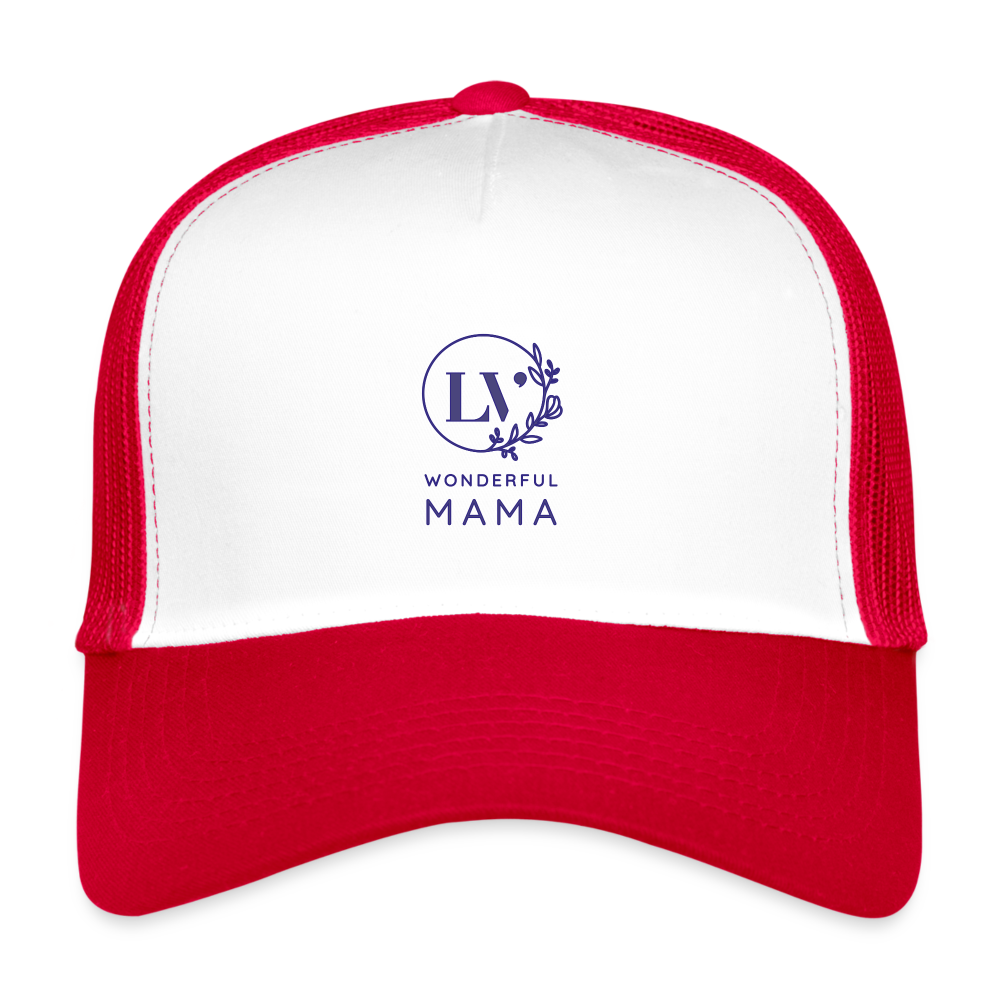 Trucker Cap Wonderful Mama - white/red