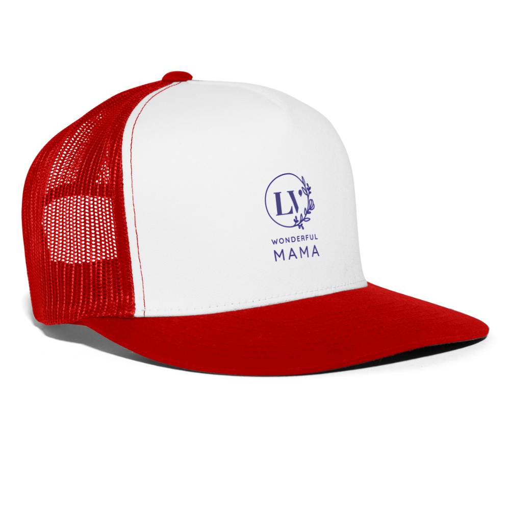 Trucker Cap Wonderful Mama - white/red